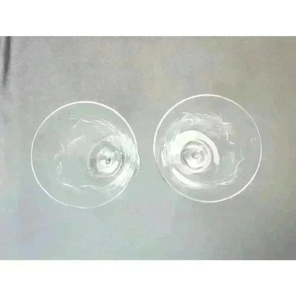 Vintage Susquehanna Fantasy Pattern Water Goblets Floral Wine Glasses (Set of 2) - Picture 3 of 4